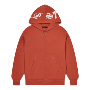 Sweat a capuche Trapstar Script Waffle orange brule 300x300 1.webp