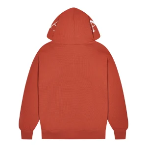 Sweat a capuche Trapstar Script Waffle orange brule 300x300 2.webp